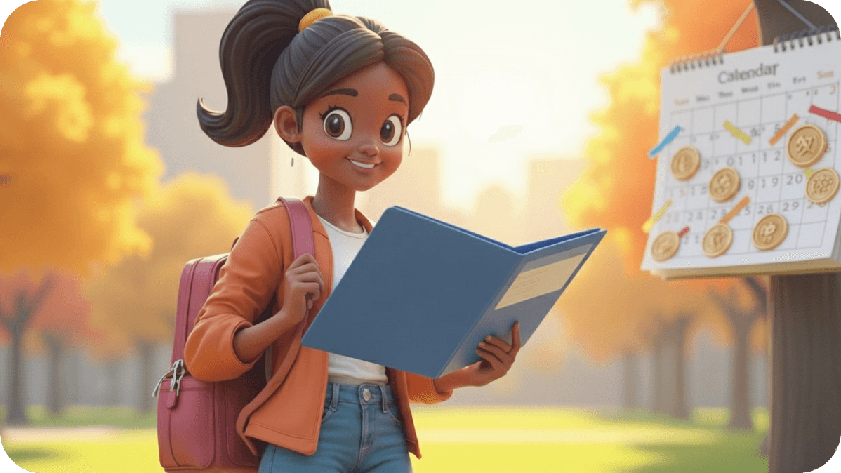 Student receiving accreditation